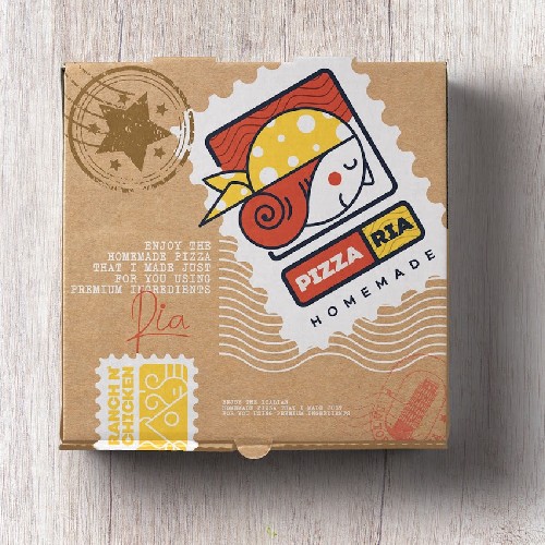 pizza box packaging design 