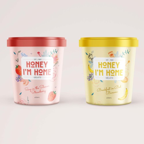 ice cream packaging design