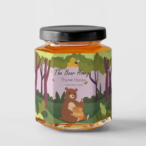 honey label design