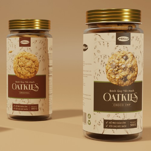 cookies box label design