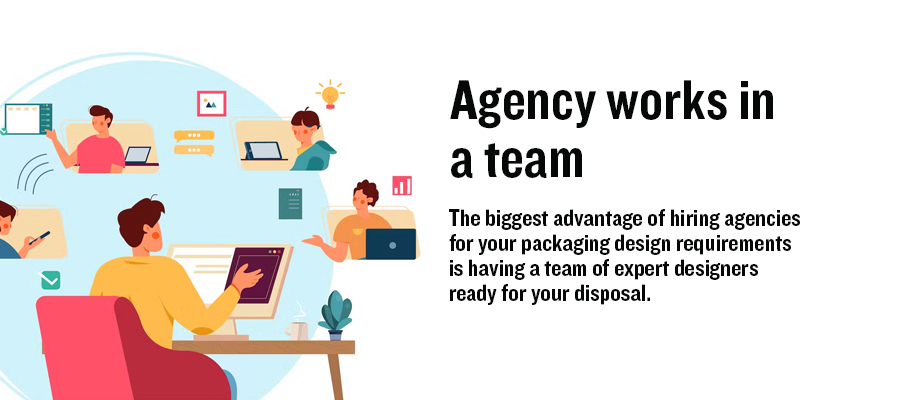 Agency works in a team