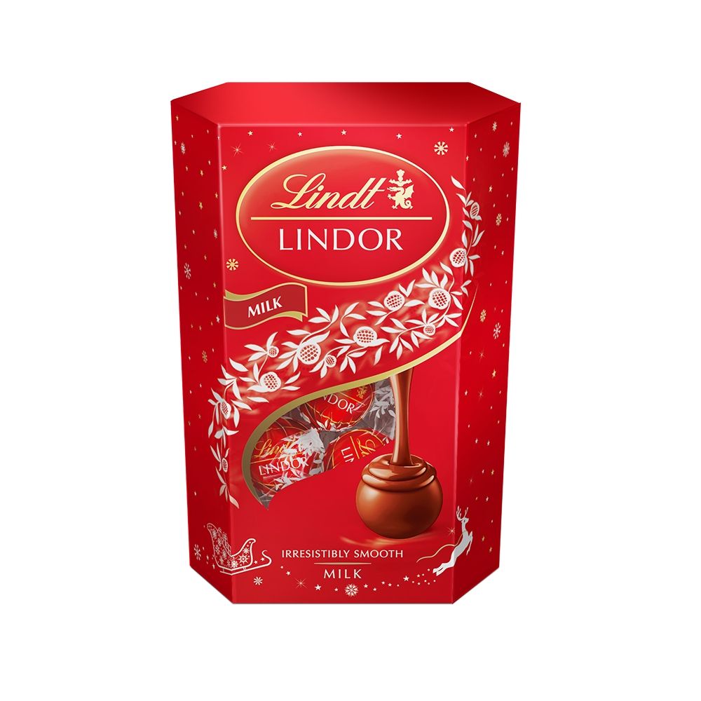 Набор конфет Lindt Линдор молочный, молочный шоколад, 200г