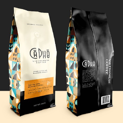 coffee geometry packaging design