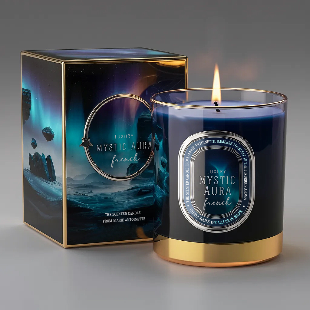 luxury candle packaging design