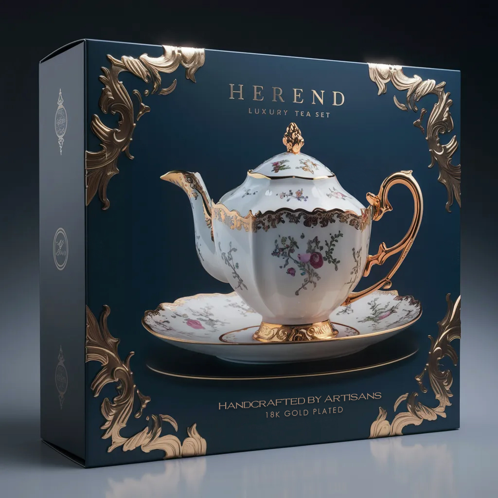 Luxury Tea Set Packaging Design