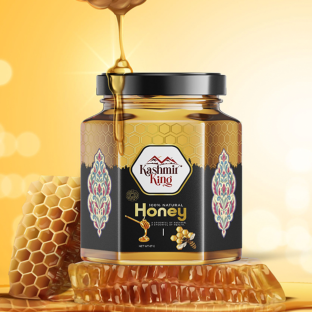 honey jar label design