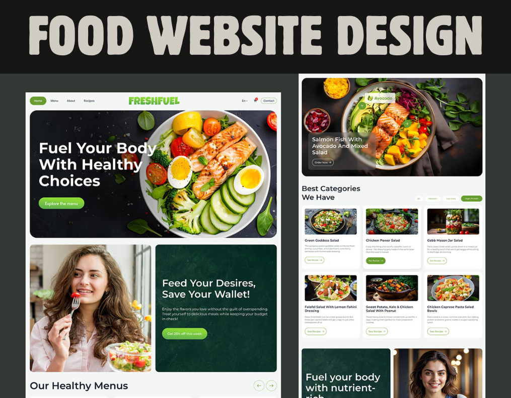 Food Website Design Ideas