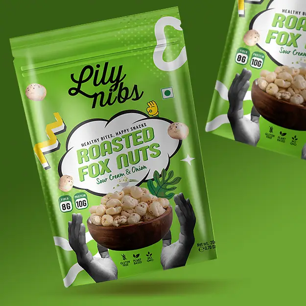 healthy snacks packaging design